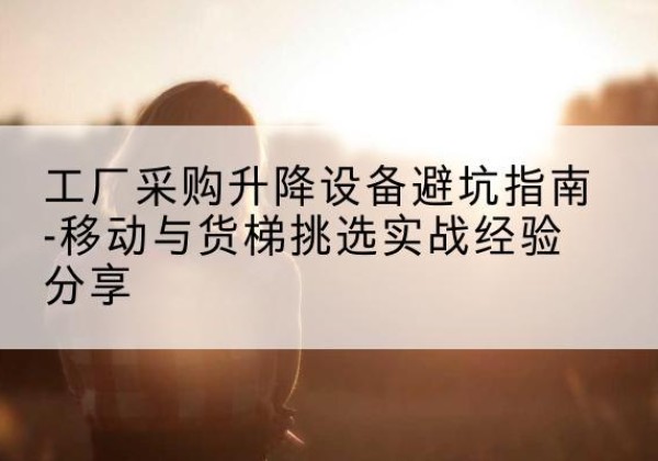 积石山移动式升降机怎么选-工厂采购升降设备避坑指南-移动与货梯挑选实战经验分享